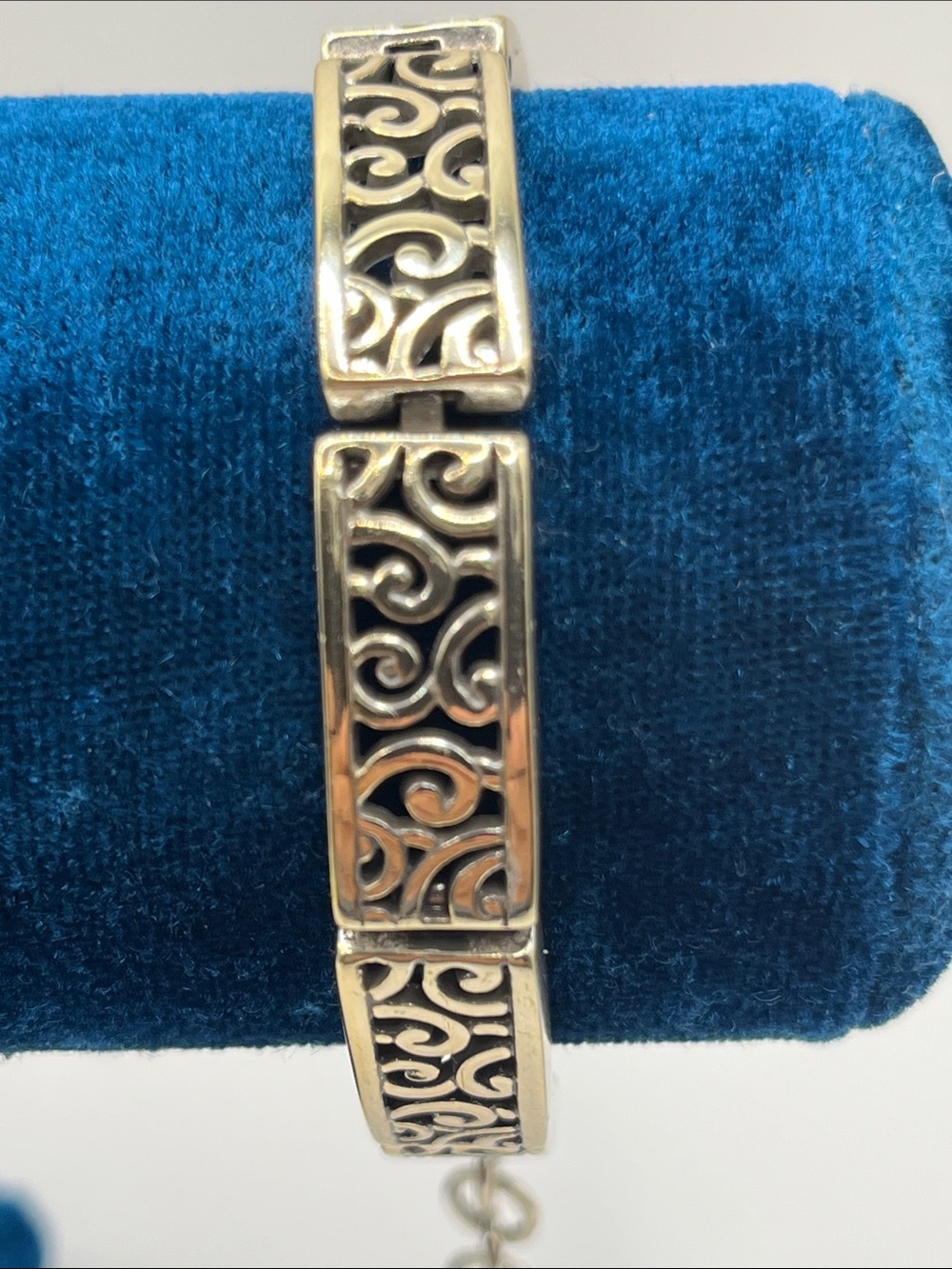 Brighton Scroll Link Bracelet Deco Lace Collection Filigree Bracelet